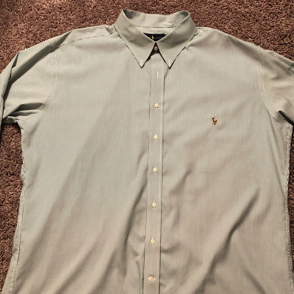 Ralph Lauren Long Sleeve Button Down Oxford Classic Fit 20-34/35